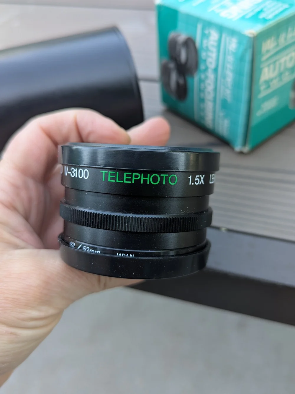 Ambico Val-U-Lens Kit (Model V-3100) featuring a 1.5X telephoto lens and a 0.5X